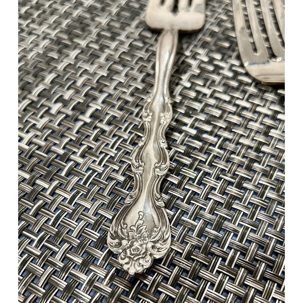 Vtg International Silverplate INTERLUDE‎ 1971 Silverware  6 Salad Forks Flatware